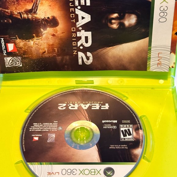 F.E.A.R. 2 Project Origin XBox 360 Complete in Box With Manuals - Picture 3 of 3